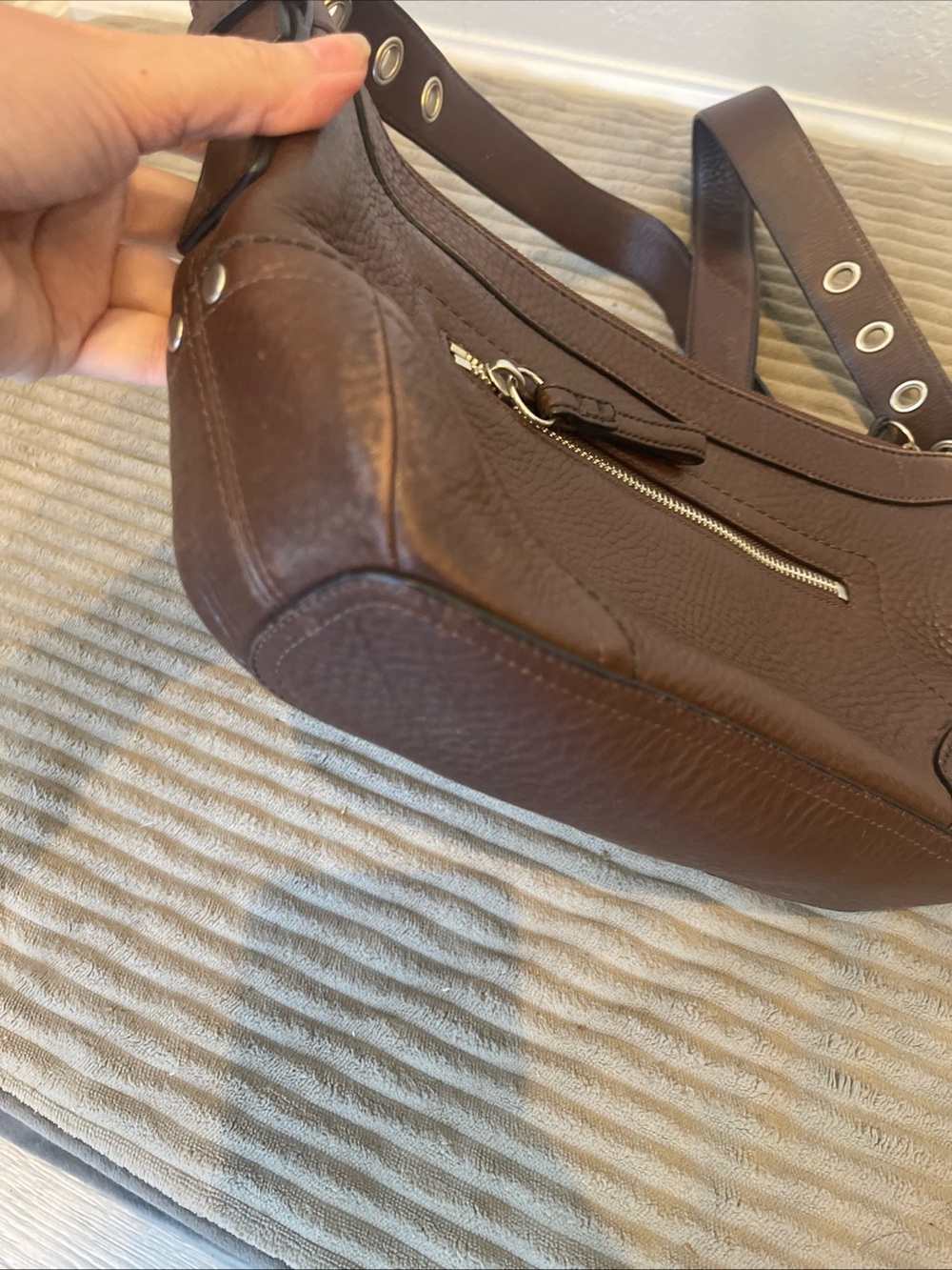Coach Brown Leather Shoulder Bag - Picture 10 of 11